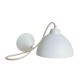 Suspension neo blanche - câble textile lin