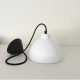 Suspension neo blanche - câble textile noir