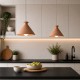 TAJ. Suspension Ø25cm en terre cuite naturelle