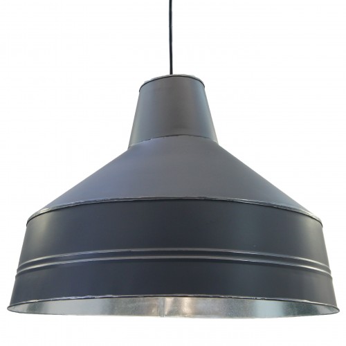 ATELIER. Suspension en acier galvanisé gris D.51cm